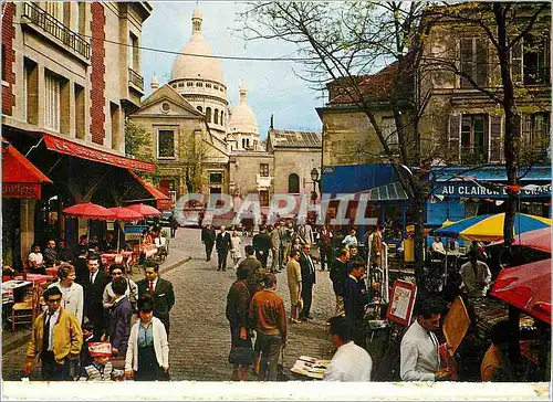 Cartes postales moderne Paris La Place du Tertre