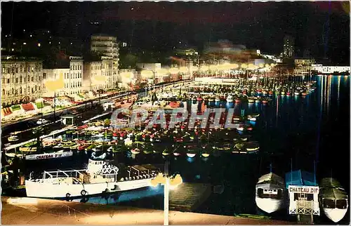 Cartes postales moderne Marseille la nuit Le Quai des Belges et le Quai de Rive Neuve