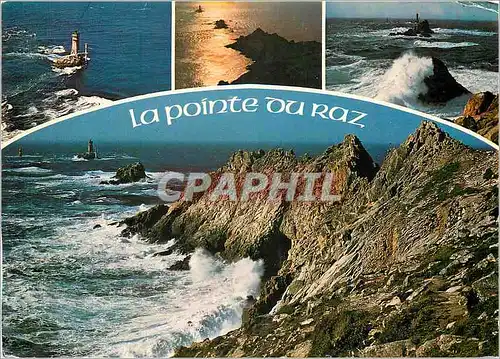 Cartes postales moderne La Pointe du Raz La pointe et le phare de la vieille