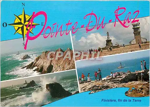 Cartes postales moderne A l'extremite du Finistere La Pointe du Raz Le phare de la vieille Notre Dame des Naufrages le s