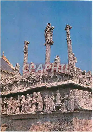 Cartes postales moderne Bretagne aux mille visages Le plus vieux calvaire a Tronoen