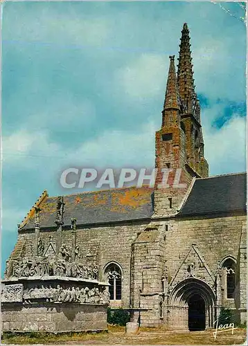 Cartes postales moderne La Bretagne Chapelle Notre Dame de Tronoen et Calvaire
