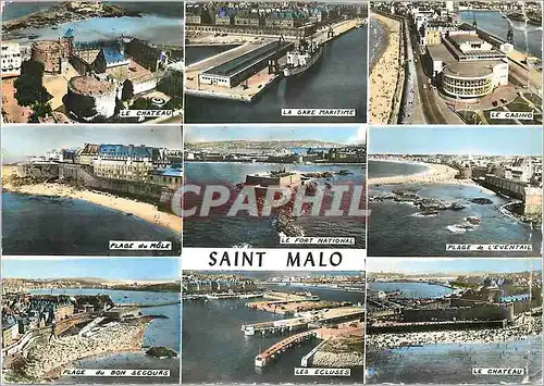 Cartes postales moderne En avion au dessus de Saint Malo Ille et Vilaine