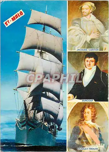 Cartes postales moderne Saint Malo Cite Corsaire Portraits Collection Musee de St Malo Grand donjon du chateau