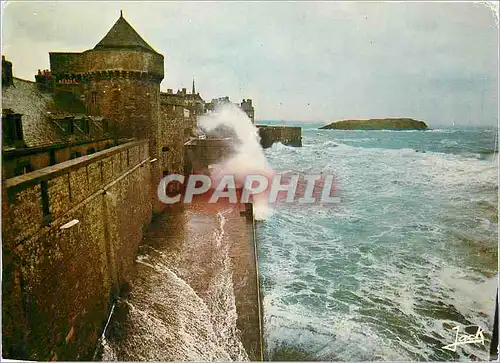 Moderne Karte Saint Malo Cite Corsaire