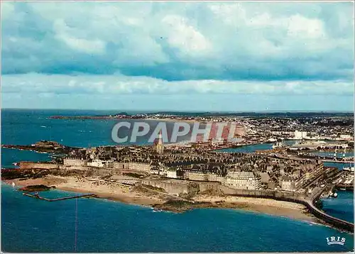 Cartes postales moderne St Malo en l'isle Cite Corsaire Vue generale