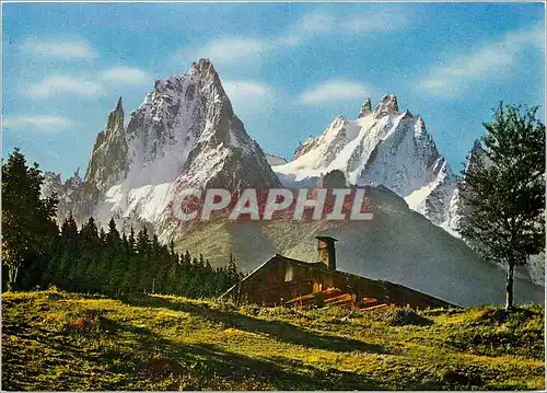 Moderne Karte Au pays du Mont Blanc La vie est rude dans le chalet au pied des cimes