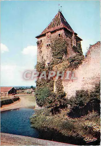 Moderne Karte Bocage Vendeen Ardelay Le Chateau fort derriere l'Eglise