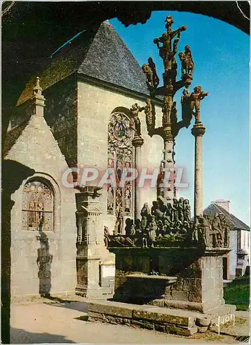 Moderne Karte Saint Thegonnec Finistere Le Calvaire