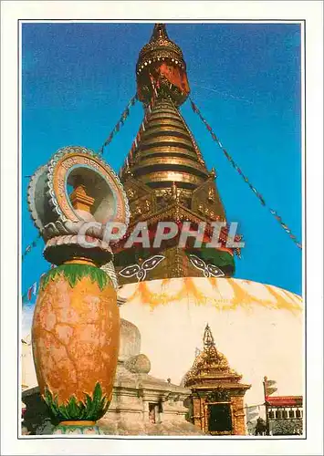 Cartes postales moderne Nepal Stupa Swayambunath