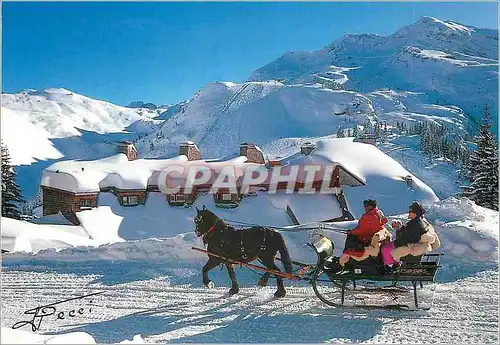 Cartes postales moderne Traineau