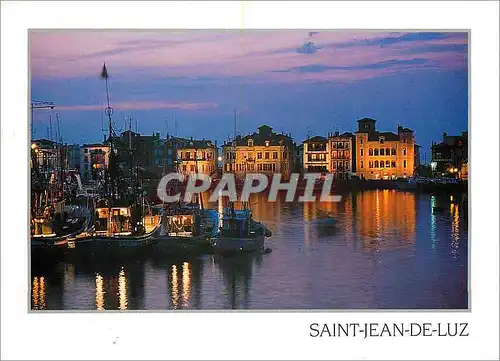 Moderne Karte Saint Jean de Luz Pyr Atl Le port