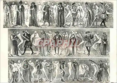 Cartes postales moderne La Chaise Dieu La danse macabre de la Chaise Dieu