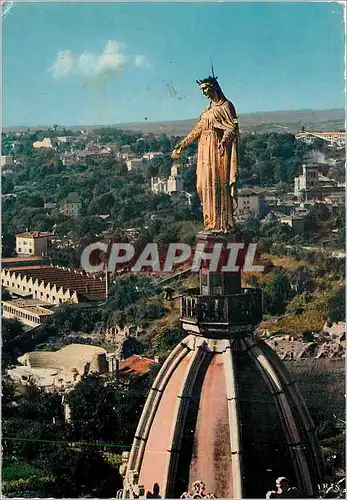Cartes postales moderne Lyon Vierge du Clocher Notre Dame de Fourviere