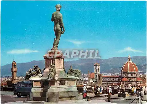 Moderne Karte Firenze Grande Place de Michelangelo Monument de David