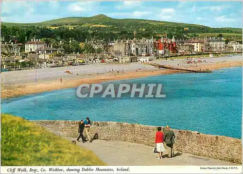 Cartes postales moderne Cliff Walk Bray Co Wicklow showing Dublin Mountains Ireland