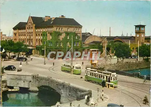 Cartes postales moderne Malmo Centralstationen Tramway