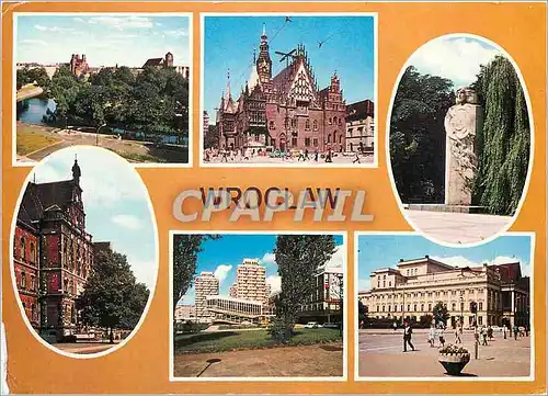 Cartes postales moderne Wroclaw Fragment Promenady Storica