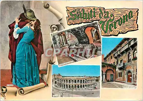 Cartes postales moderne Salutations de Verona