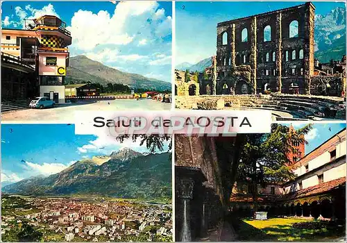Moderne Karte Saluti da Aosta