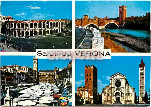 Cartes postales moderne Saluti da Verona