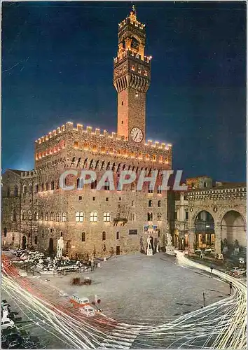 Cartes postales moderne Firenze Palais Vecchio dans les jours de Fete