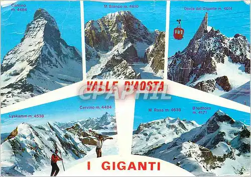 Cartes postales moderne Vallee d'Aoste et ses Geants