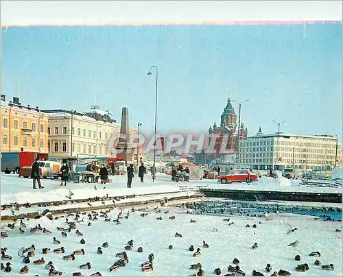 Moderne Karte Helsinki Wintertime on the seashore