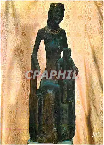 Moderne Karte Roc Amadour Lot Statue de Notre Damae de Roc Amadour