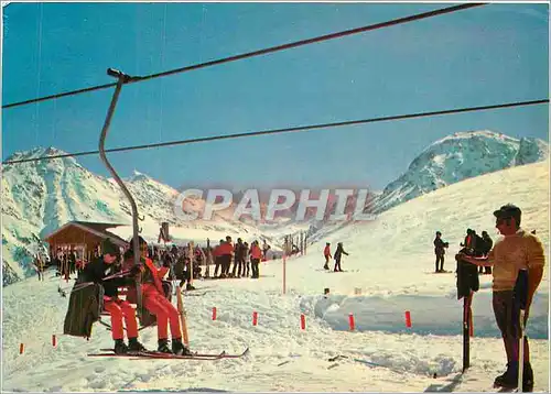 Moderne Karte Griments Valais Suisse Arrivee du telesiege a Bendolaz