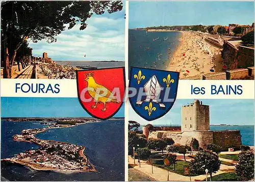 Cartes postales moderne Fouras Charente Maritime La Grande Plage et le fort La Grande Plage