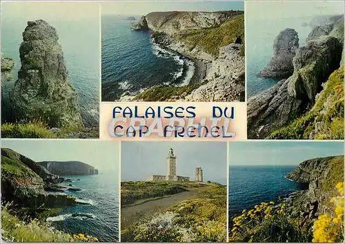 Cartes postales moderne Le Cap Frehel Les falaises rouges dominant