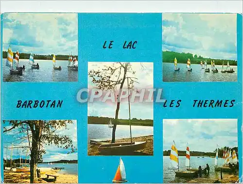 Moderne Karte Barbotan les Thermes Gers Le Lac