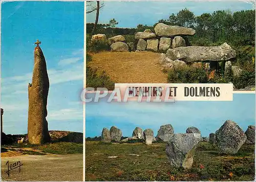Cartes postales moderne Menhirs et Dolmens La Bretagne Pays des Dolmens et des Menhirs