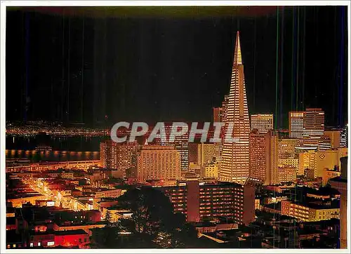 Cartes postales moderne The Transamerica Pyramid dominates the skyline of San Francisco