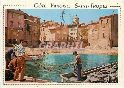 Moderne Karte Cote Varaoise Saint Tropez Le port des pecheurs