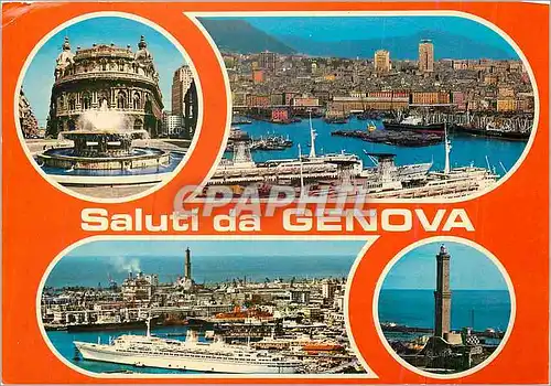 Cartes postales moderne Saluti da Genova