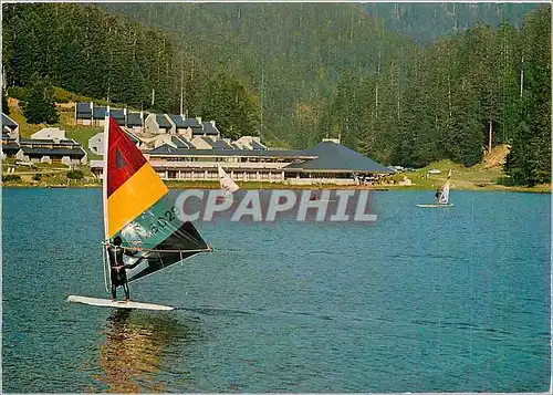 Moderne Karte Lac de Payolle Hautes Pyrenees Centre de Loisirs Ete Hiver Un coin du lac et village des vacance