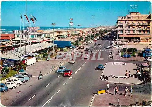 Cartes postales moderne Viareggio Avenues pres de la mer