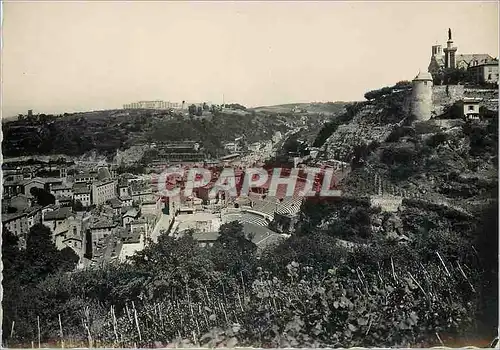 Moderne Karte Vienne Isere Colline de Pipet et Chapelle de ND de la Salette Au pied de la colline le Theatre A