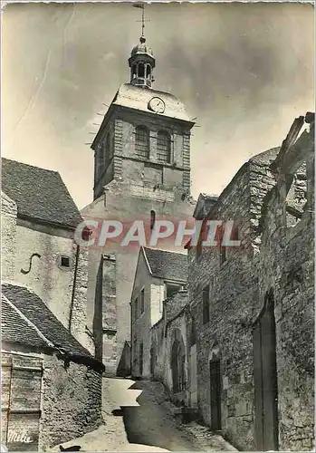 Cartes postales moderne Vezelay Yonne Vieille Ruelle et Horloge