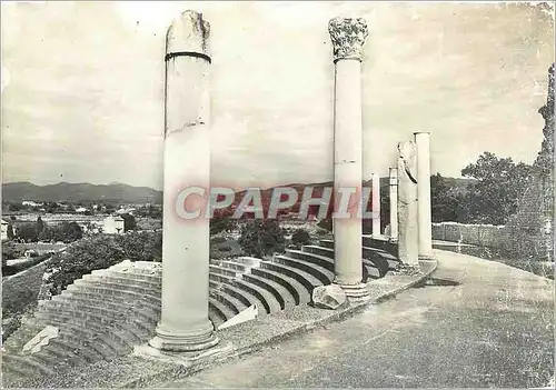 Moderne Karte Vaison la Romaine Vaucluse La Pompei Francaise Portique du Theatre et ses Colonnes