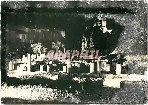Cartes postales moderne Vaison la Romaine Vaucluse Vue de nuit