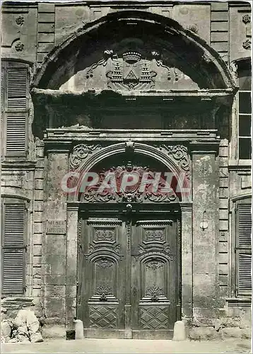 Moderne Karte Aix en Provence Archeveche Porte en bois sculpte