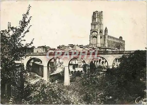 Cartes postales moderne Albi La Cathedrale et Pont du Castelviet Cachet Vierzon