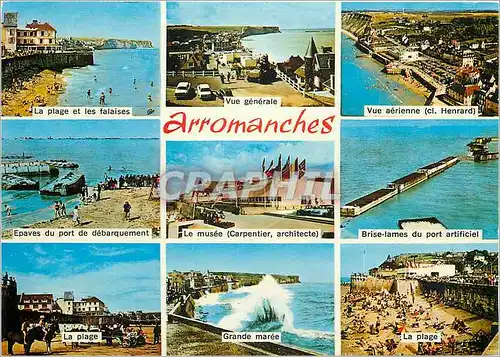 Cartes postales moderne Arromanches Les Bains Port du Debarquement