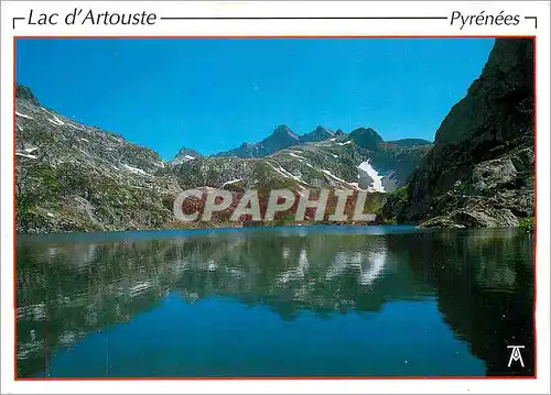 Cartes postales moderne Les Pyrenees Vallee d'Ossau Lac d'Artouste et Pic d'Ariel