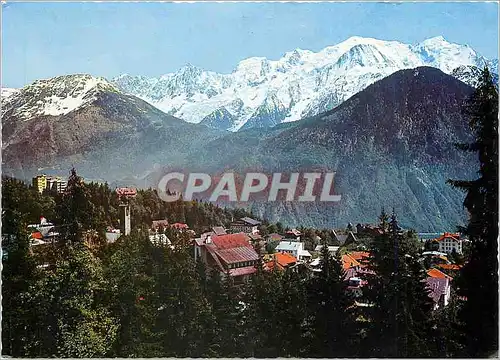 Cartes postales moderne Plateau d'Assy Hte Sav Vue generale et la Chaine du Mont Blanc