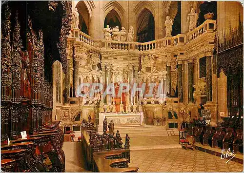 Moderne Karte Auch Gers La Cathedrale l'Autel du Choeur
