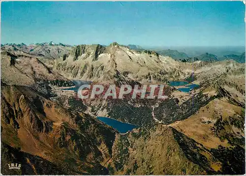 Cartes postales moderne Les Pyrenees Vallee d'Aure Lacs de Cap de Long Oredon Aumar et Aubert